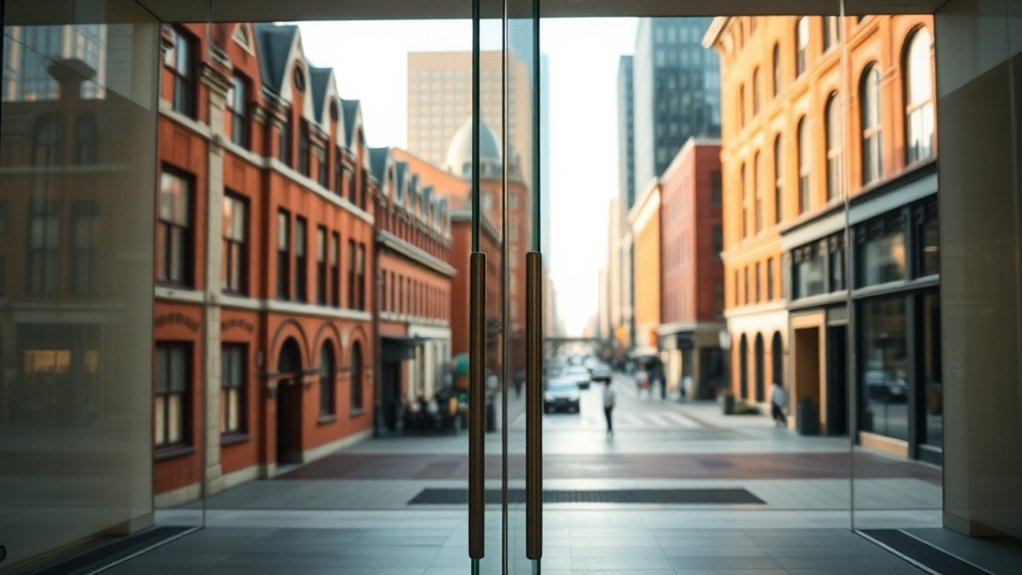 Glass Doors Brunel University