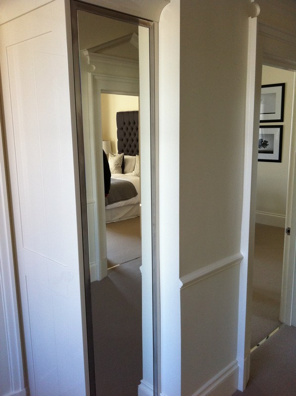 Full-length wardrobe mirror fitted in Uxbridge home