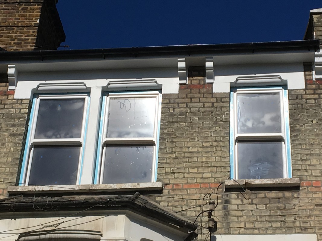 New uPVC sash windows fitted on Victorian terrace in Uxbridge