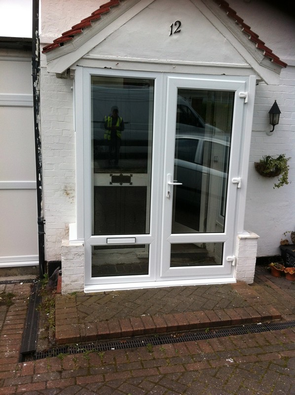 uPVC French doors fitted as front entrance in Uxbridge